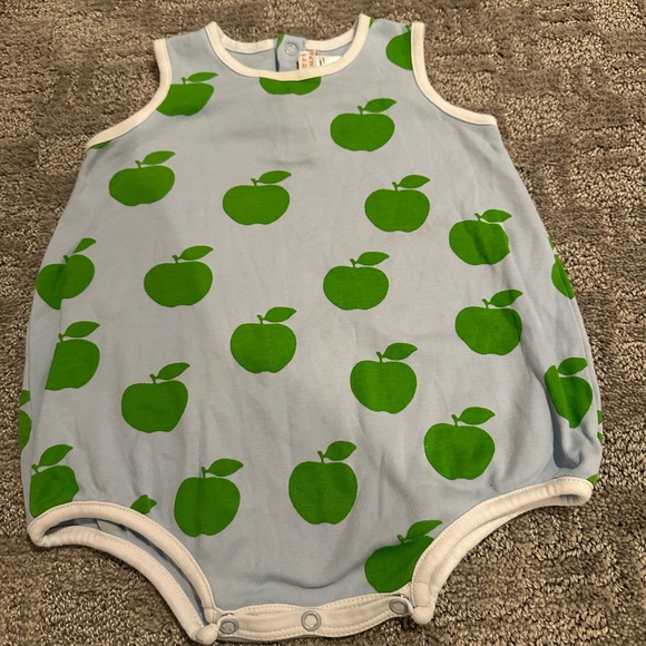 The Beaufort Bonnet Company Other - The Beaufort Bonnet Company Blue and Green Apple One Piece